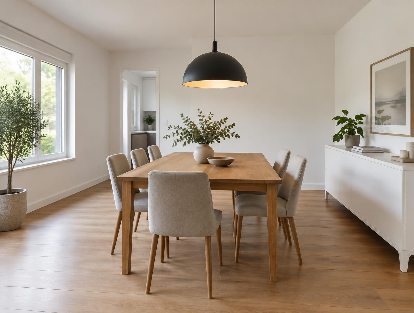 Esszimmer nach der Renovierung
